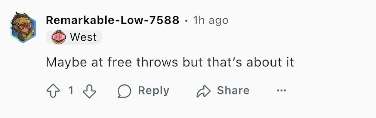 Reddit - r/NBA comments